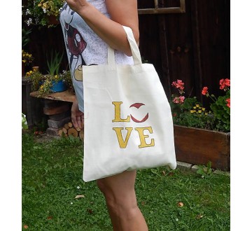 Plátená nákupná taška - LOVE